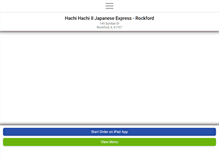 Tablet Screenshot of hachihachiexpress.com